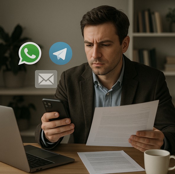Как сделать WhatsApp, Telegram и Email вашим главным доказательством