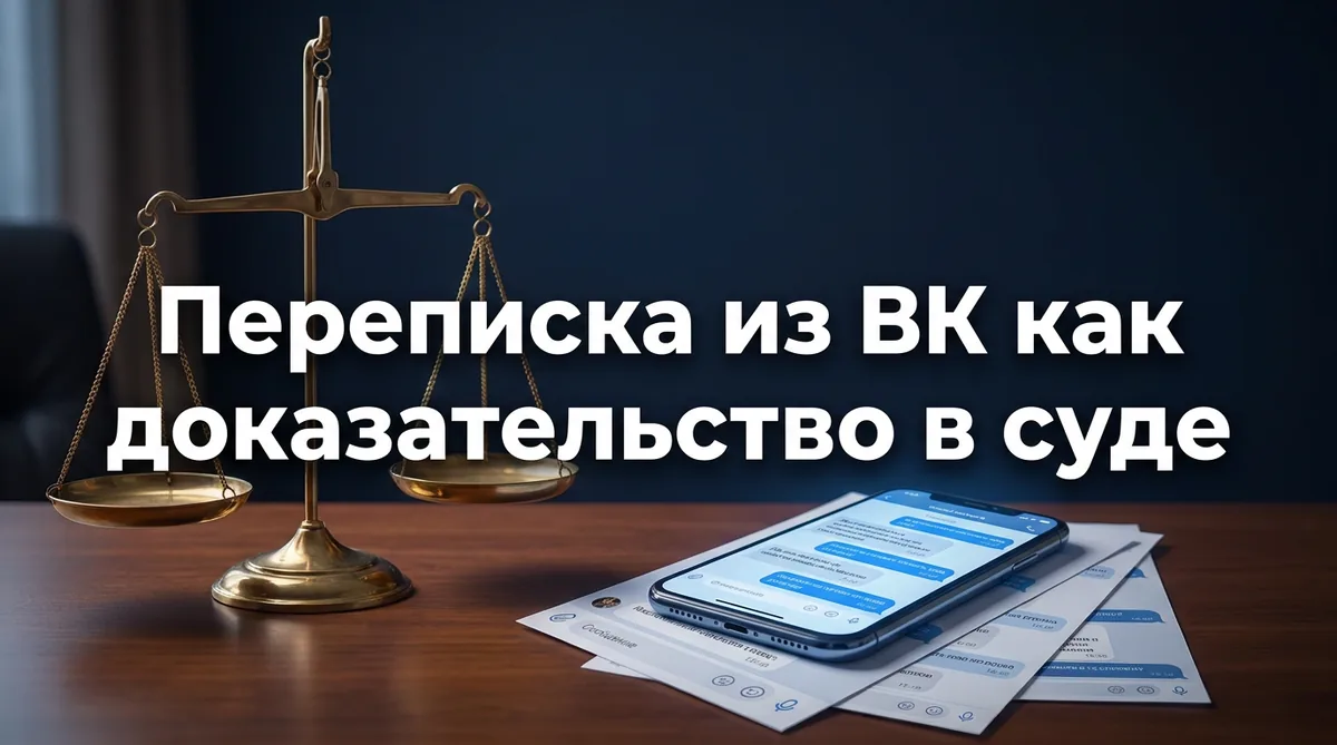 Переписка из ВК как доказательство в суде
